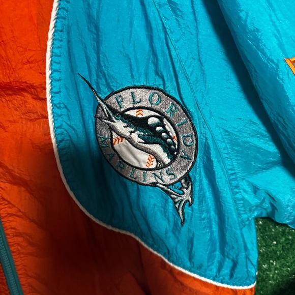 Pro Player Vibrant Orange Jacket with Blue Details - Picture 3 of 5